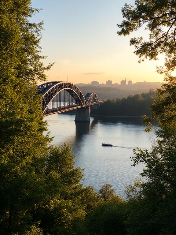 A scenic view of the St. Johns Bridge in Portland, Oregon, symbolizing the company's local roots.